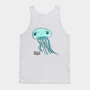 Jealous Jellyfish vector drawing Tank Top